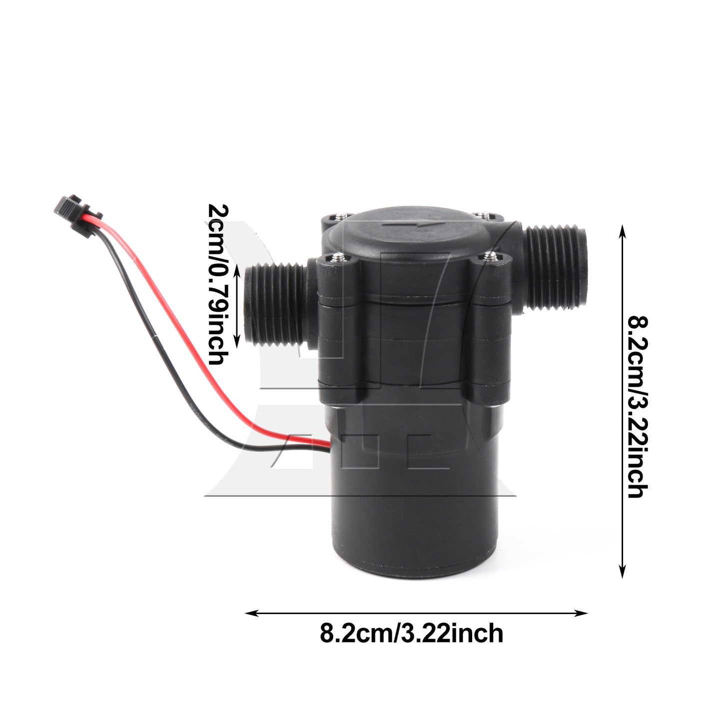 BQLZR Small Micro-hydro Flow Generator Water Charger High Efficiency Black
