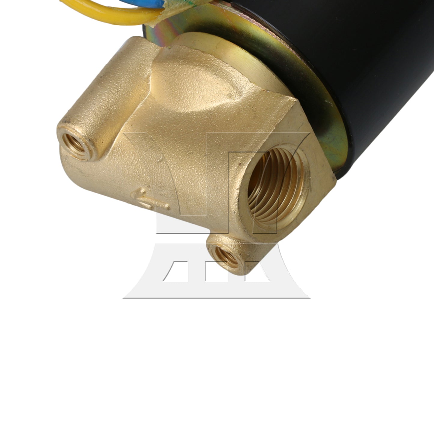 BQLZR DC 12V 1/4" N/O 2 Way Brass Solenoid Valve NBR Air Water Oil Electric Pneumatic