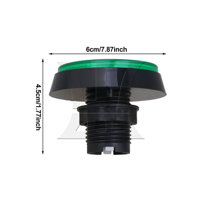 BQLZR 60mm Big Round RED Push Button Switch With 12V Light Lamp Arcade NO/NC