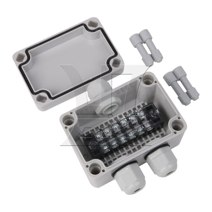 BQLZR Plastic Electric Project Junction Box With 6 Position Terminals