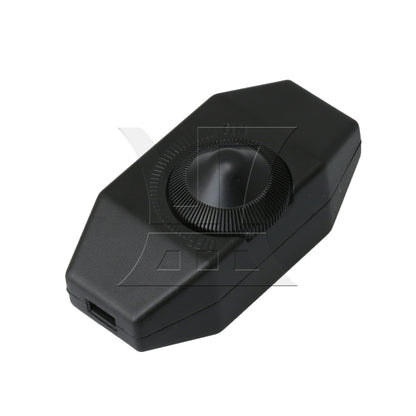 BQLZR Black Manual Dimmer Switch for Lamps Electrical Appliances Transformer 100W