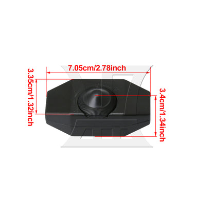 BQLZR Black Manual Dimmer Switch for Lamps Electrical Appliances Transformer 100W