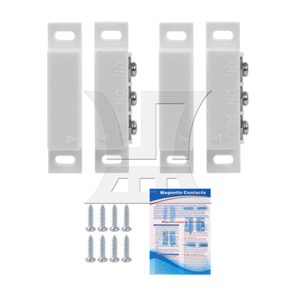 BQLZR 2 Pieces DC100V 0.5A Magnetic Switch Door Sensor Normally Open Closed for Home