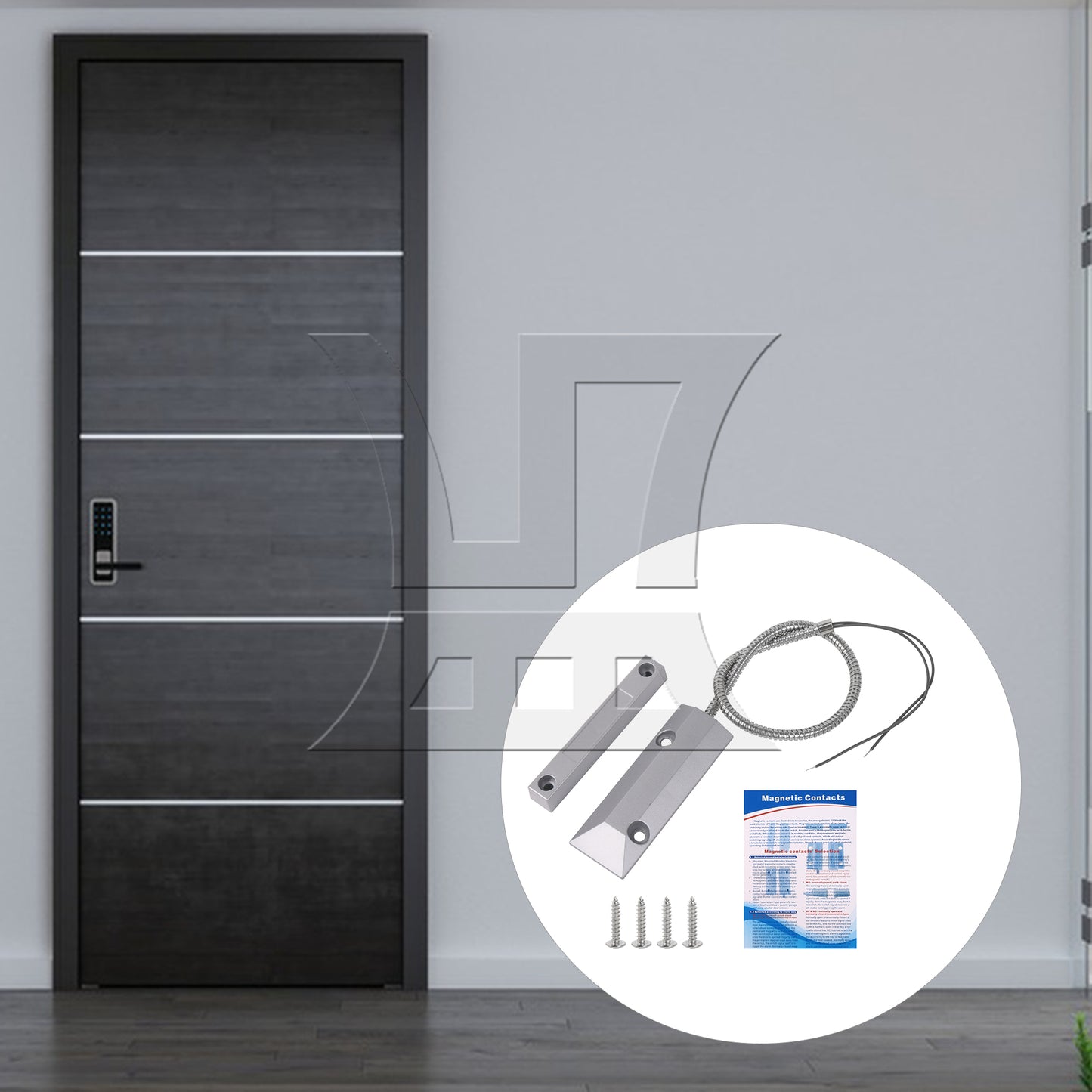 BQLZR Recessed Normally Close Door Window Contact Sensor Magnetic Reeds Switch DC100V