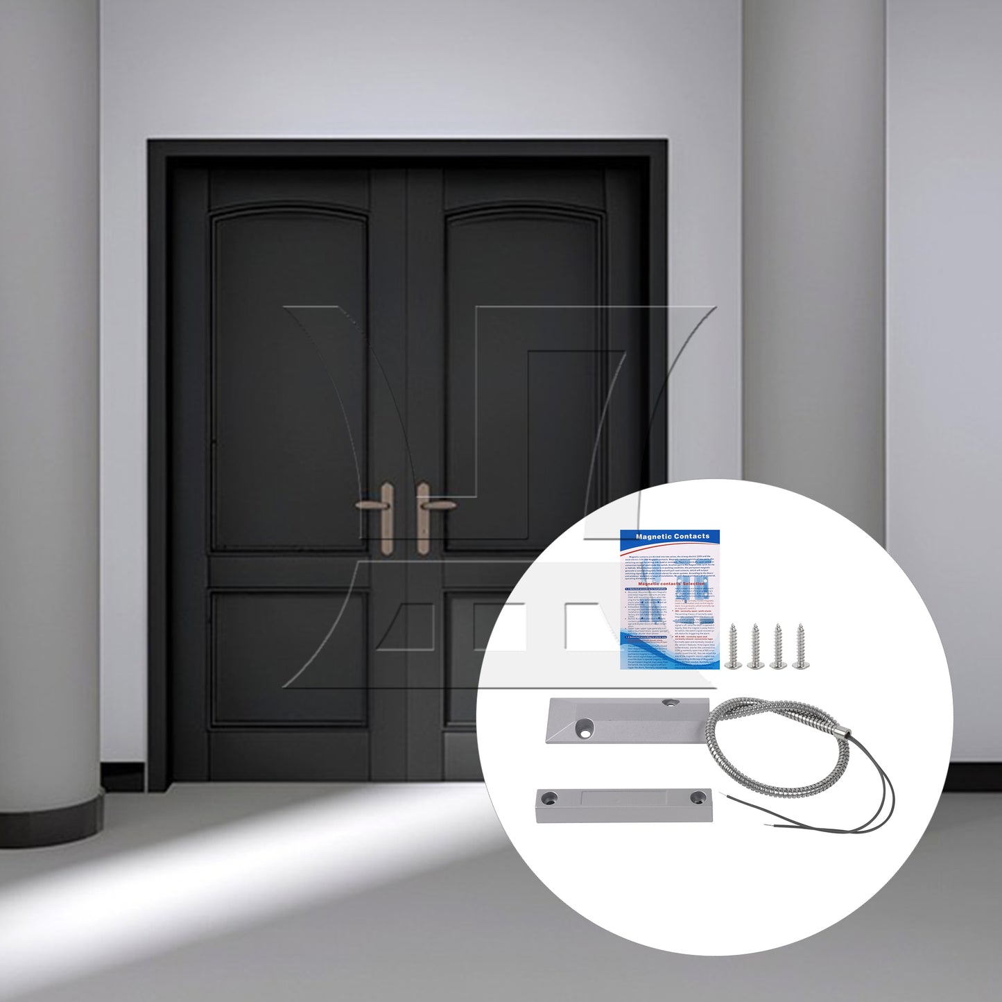 BQLZR Recessed Normally Close Door Window Contact Sensor Magnetic Reeds Switch DC100V