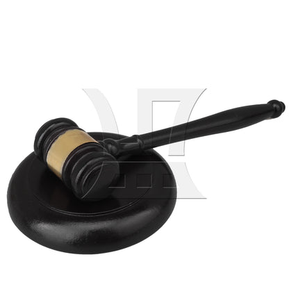 BQLZR Pure Handmade Wood Gavel Sound Block for Lawyer Court Judge Auction