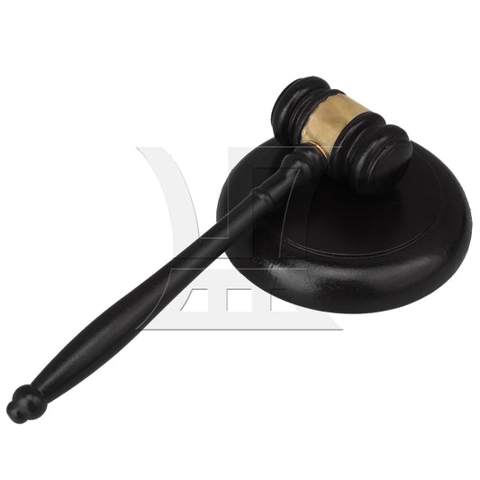 BQLZR Pure Handmade Wood Gavel Sound Block for Lawyer Court Judge Auction