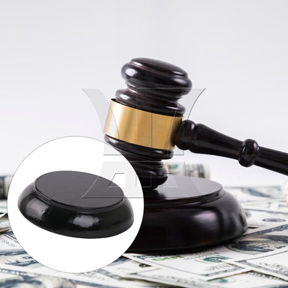 BQLZR Pure Handmade Wood Gavel Sound Block for Lawyer Court Judge Auction