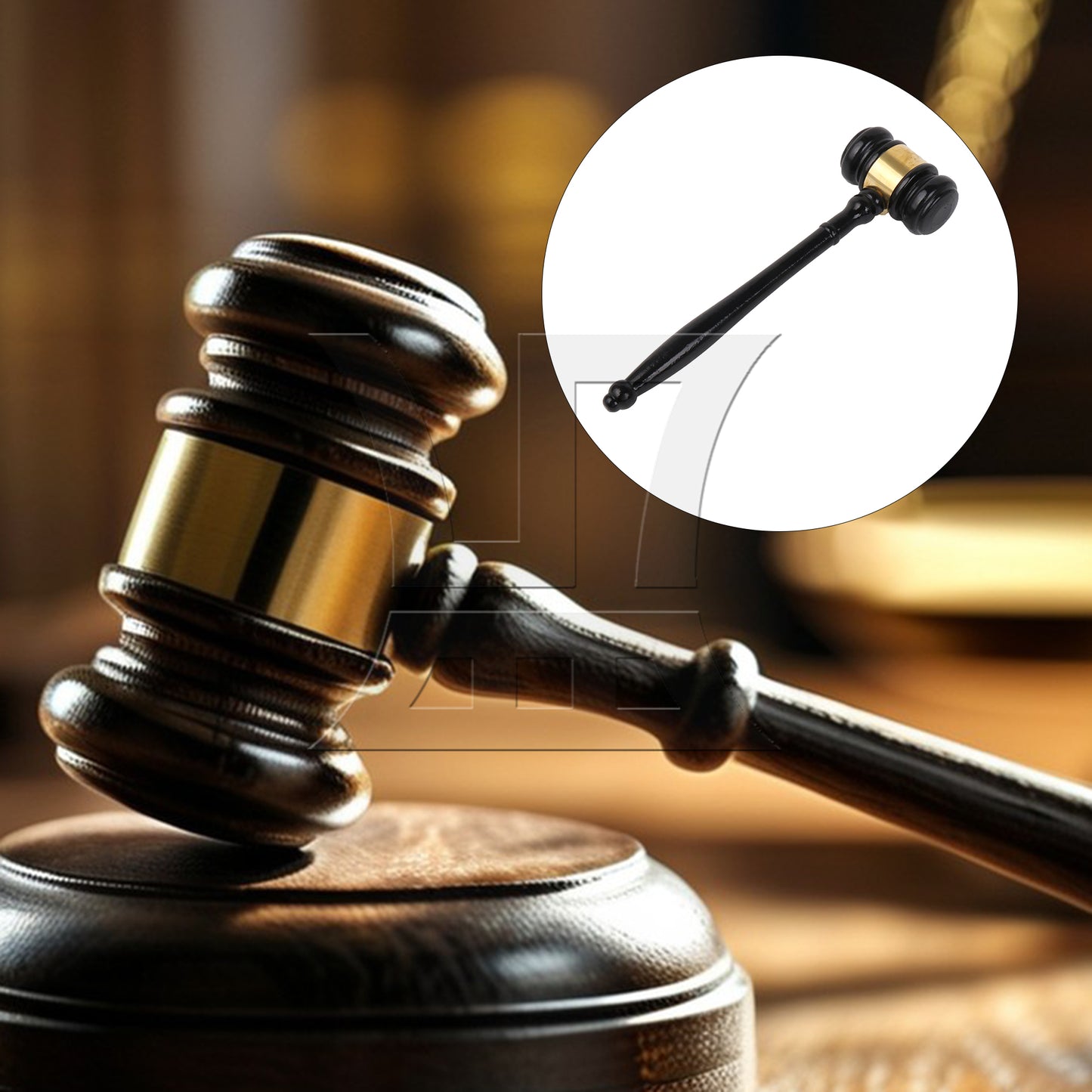 BQLZR Pure Handmade Wood Gavel Sound Block for Lawyer Court Judge Auction