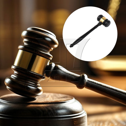 BQLZR Pure Handmade Wood Gavel Sound Block for Lawyer Court Judge Auction