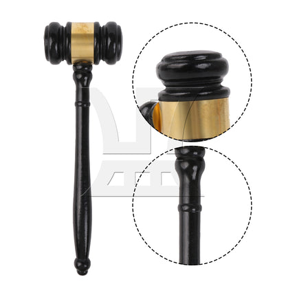 BQLZR Pure Handmade Wood Gavel Sound Block for Lawyer Court Judge Auction