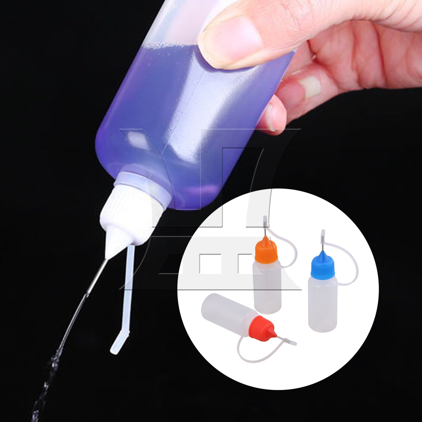 BQLZR 50PCS 10ml Empty Squeezable with Tips for Liquid Dropper Bottles