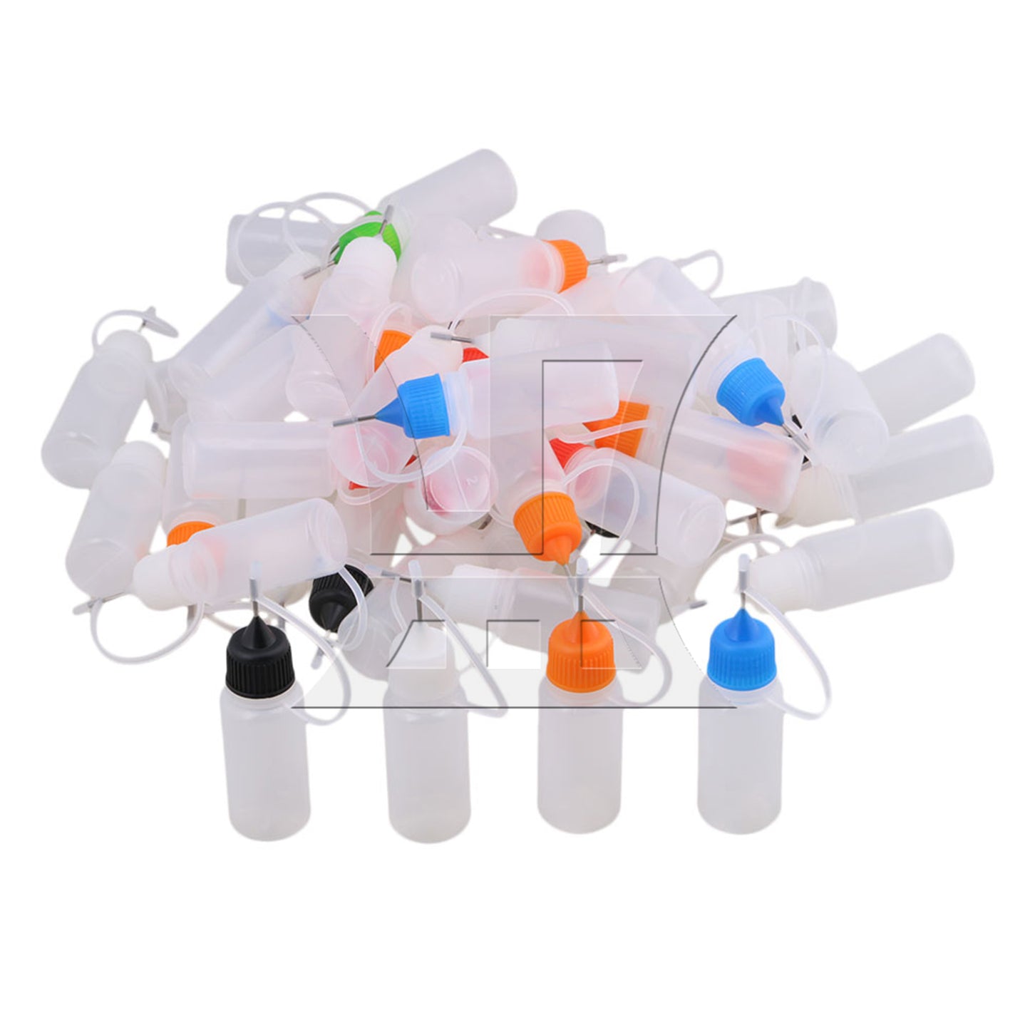 BQLZR 50PCS 10ml Empty Squeezable with Tips for Liquid Dropper Bottles