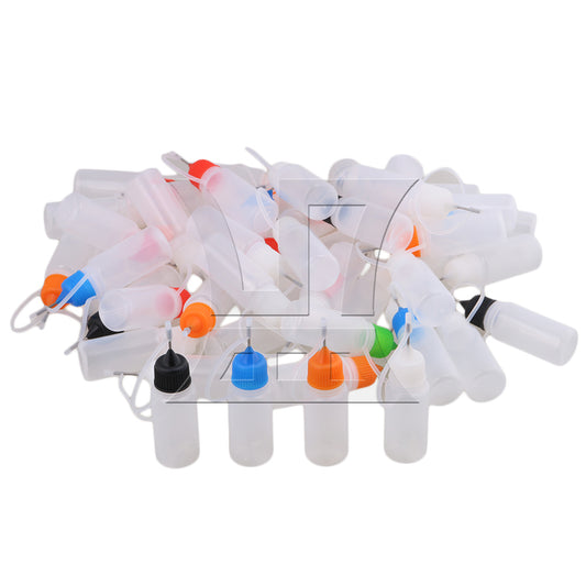 BQLZR 50PCS 10ml Empty Squeezable with Tips for Liquid Dropper Bottles