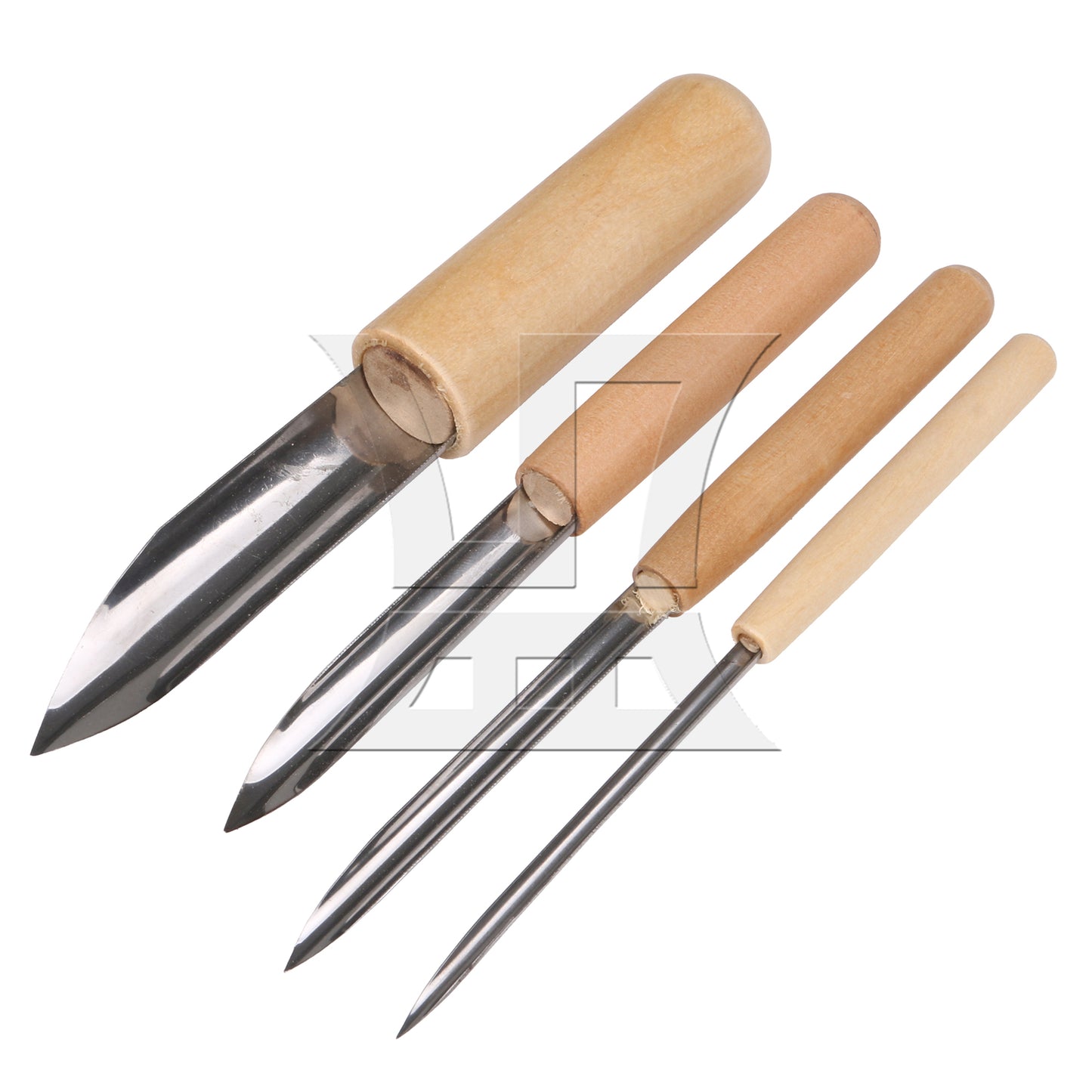 BQLZR 4PCS Semi Round Hole Pottery Clay Ceramic Tools For Drilling & Sculpture