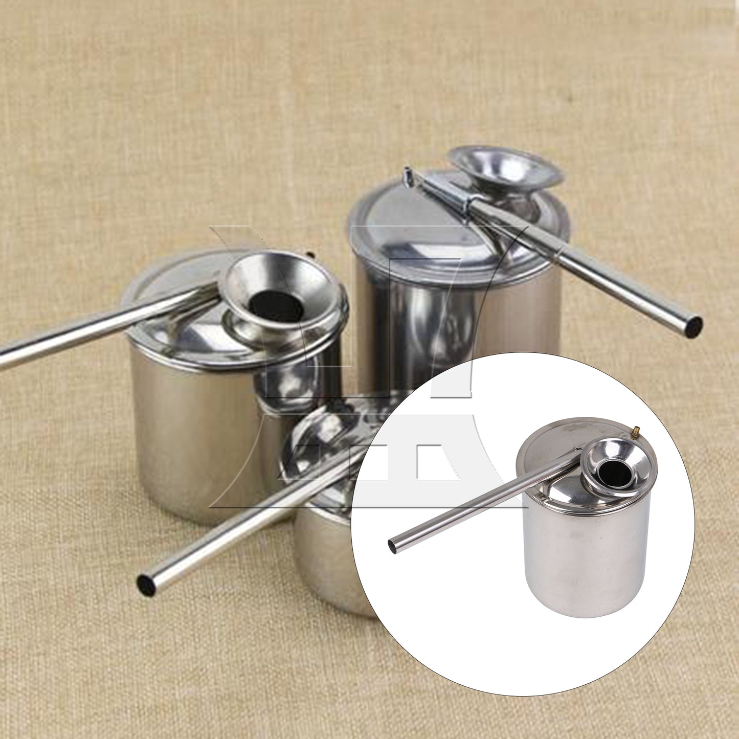 BQLZR Steel Metal Glaze Glazing Pot for Painting Sprayer Tool 300ML