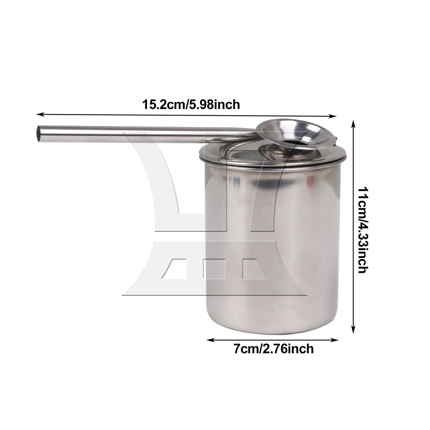 BQLZR Steel Metal Glaze Glazing Pot for Painting Sprayer Tool 300ML