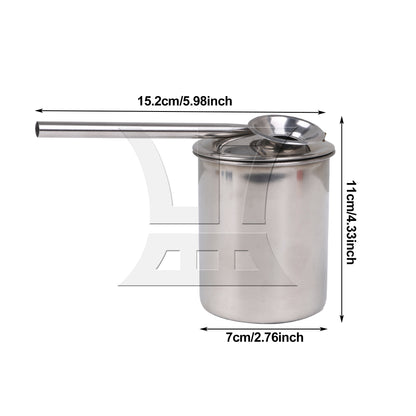 BQLZR Steel Metal Glaze Glazing Pot for Painting Sprayer Tool 300ML