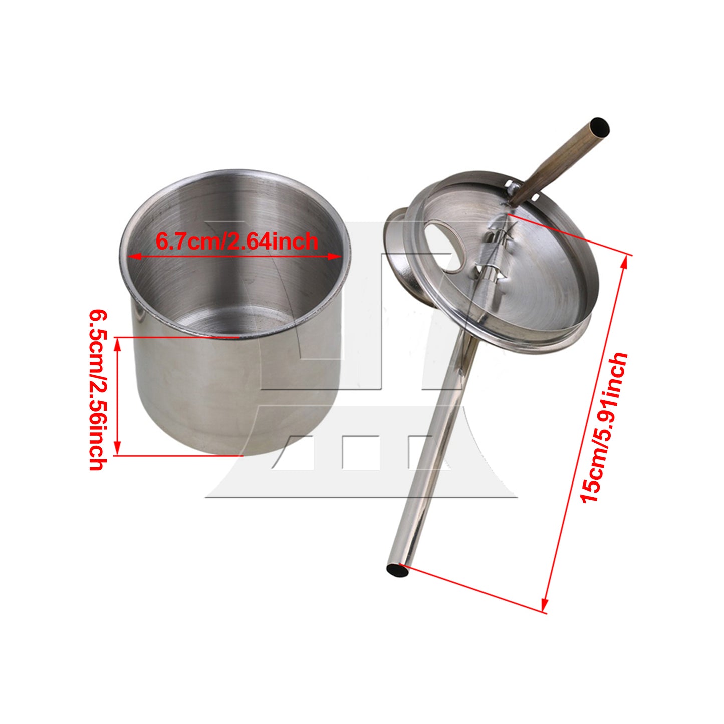 BQLZR Stainless Steel Atomizer Glaze Glazing Pot Painting Sprayer Tool 200ml