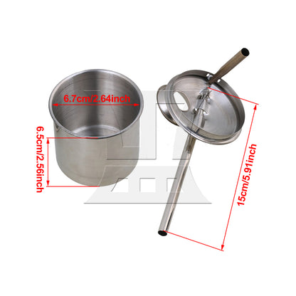 BQLZR Stainless Steel Atomizer Glaze Glazing Pot Painting Sprayer Tool 200ml