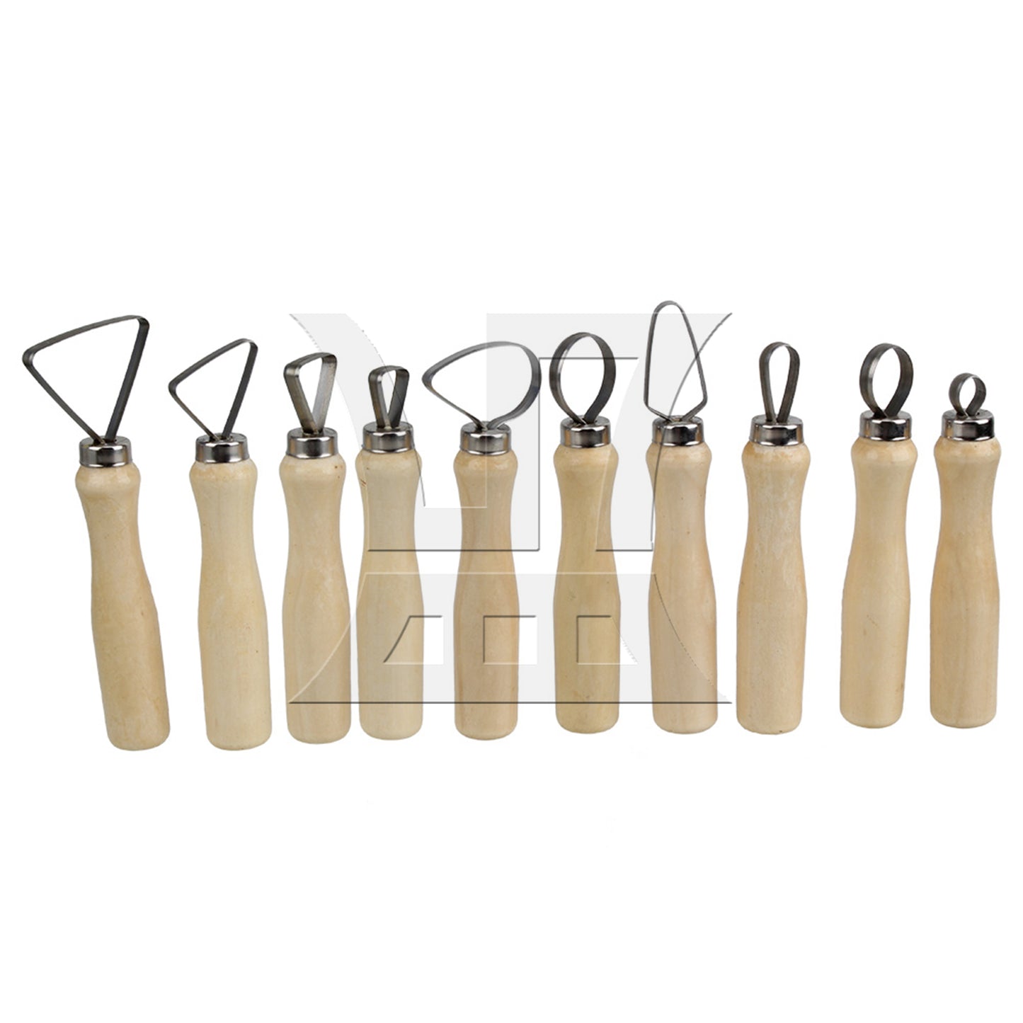 BQLZR 10pcs Wax Clay Carvers Clay Sculpture Pottery Tools Set Modelling Carving