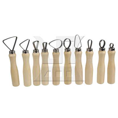 BQLZR 10pcs Wax Clay Carvers Clay Sculpture Pottery Tools Set Modelling Carving
