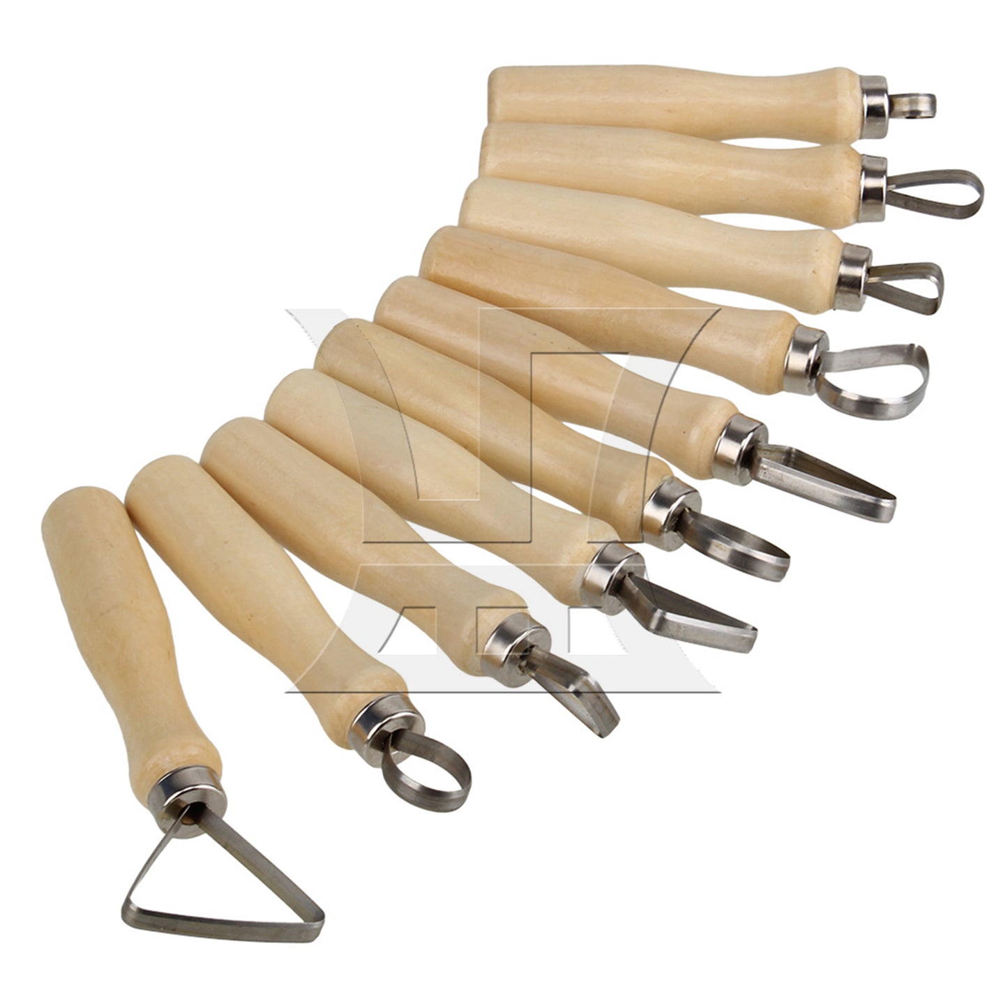 BQLZR 10pcs Wax Clay Carvers Clay Sculpture Pottery Tools Set Modelling Carving
