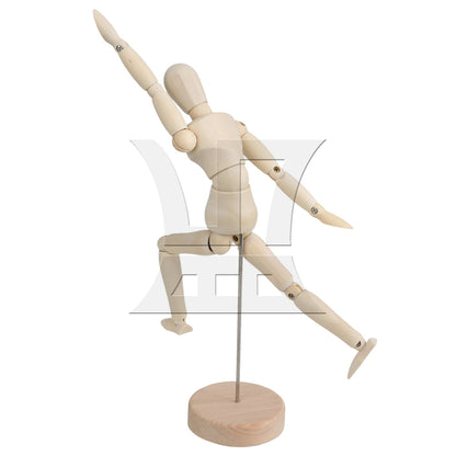 BQLZR Wooden Human Mannequin 8 Inch Manikin Sketch Model Art/ARTIST Unisex Model