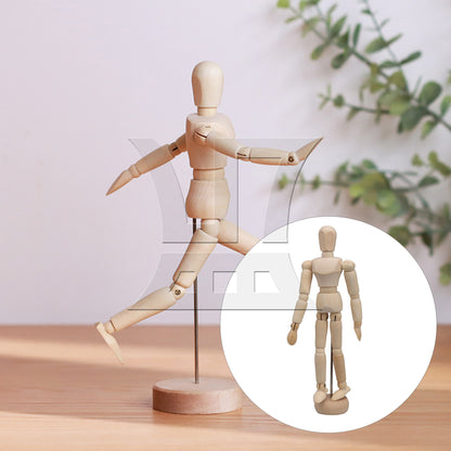 BQLZR 5.5Inch Artists Wooden Manikin Mannequin Moveable Adjustable Limbs Human