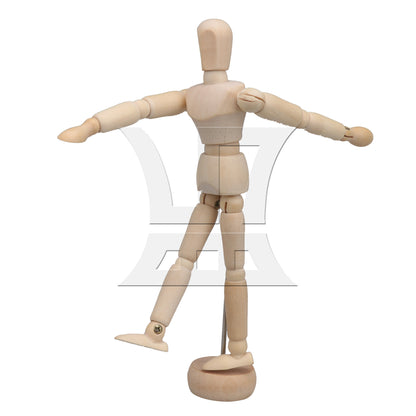 BQLZR 5.5Inch Artists Wooden Manikin Mannequin Moveable Adjustable Limbs Human