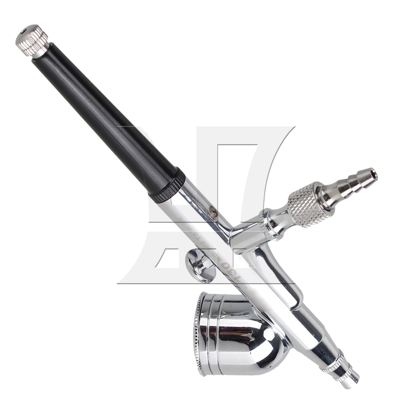 BQLZR Dual Action Airbrush 0.5mm Nozzle Dia Gravity Spray Set Paint Art Kit Silver