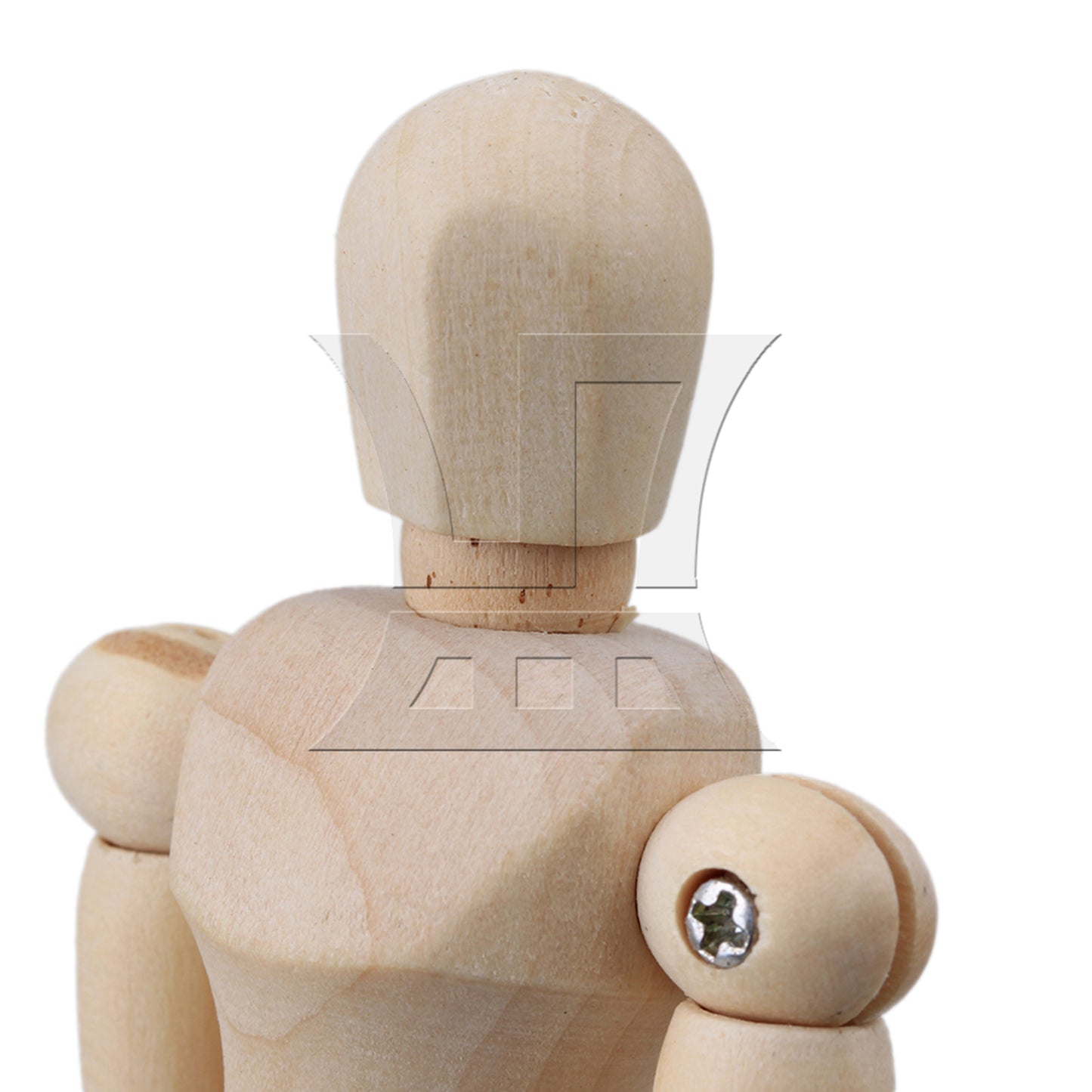 BQLZR Wooden Wood Figure 4.7" Unisex Manikin Mannequin Human Artist Drawing Model