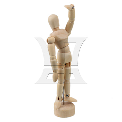 BQLZR Wooden Wood Figure 4.7" Unisex Manikin Mannequin Human Artist Drawing Model