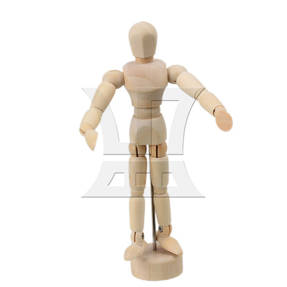 BQLZR Wooden Wood Figure 4.7" Unisex Manikin Mannequin Human Artist Drawing Model