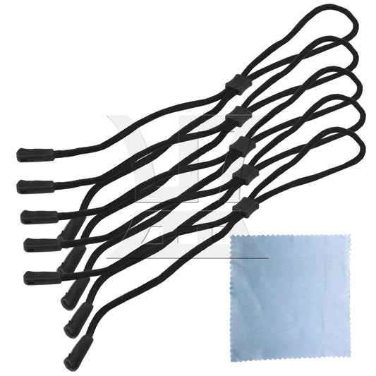 BQLZR Eyeglass Holder Spandex Cord Black Sunglass Glasses Eyewear Strap