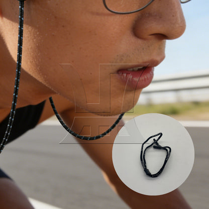 BQLZR  Eyeglass Holder Spandex Cord Black Sunglass Glasses Eyewear Strap
