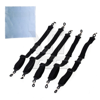 BQLZR  Eyeglass Holder Spandex Cord Black Sunglass Glasses Eyewear Strap