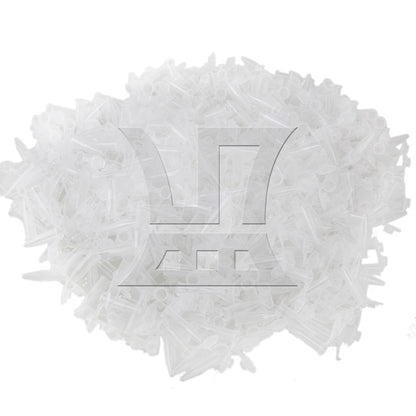 BQLZR 1000pcs Graduated Clear Plastic Microcentrifuge Vials Tubes Container 0.5ML