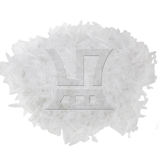 BQLZR 1000pcs Graduated Clear Plastic Microcentrifuge Vials Tubes Container 0.5ML