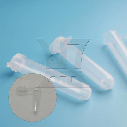 BQLZR 1000pcs Graduated Clear Plastic Microcentrifuge Vials Tubes Container 0.5ML