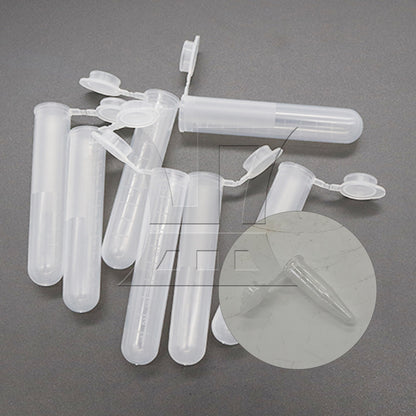 BQLZR 1000pcs Graduated Clear Plastic Microcentrifuge Vials Tubes Container 0.5ML