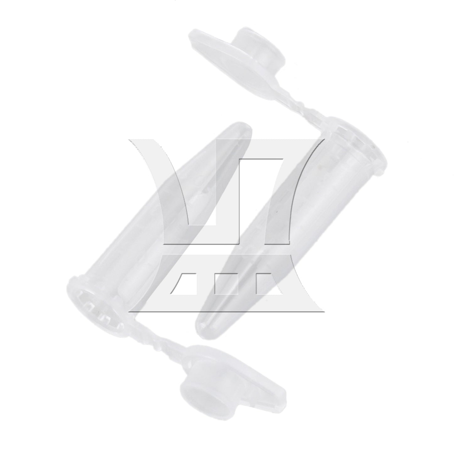 BQLZR 1000pcs Graduated Clear Plastic Microcentrifuge Vials Tubes Container 0.5ML