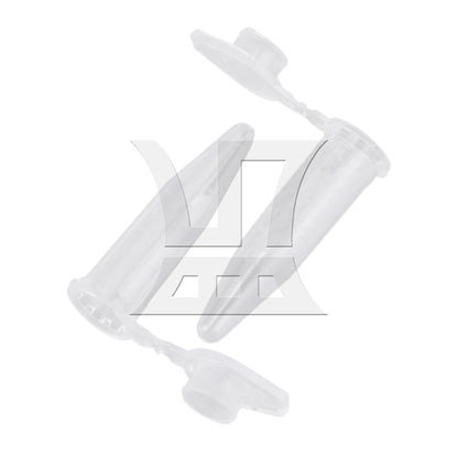 BQLZR 1000pcs Graduated Clear Plastic Microcentrifuge Vials Tubes Container 0.5ML