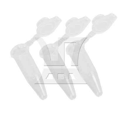 BQLZR 1000pcs Graduated Clear Plastic Microcentrifuge Vials Tubes Container 0.5ML