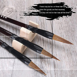 BQLZR 3PCS Chinese Calligraphy Brush Writing Painting Learning Large,Small,Medium Size
