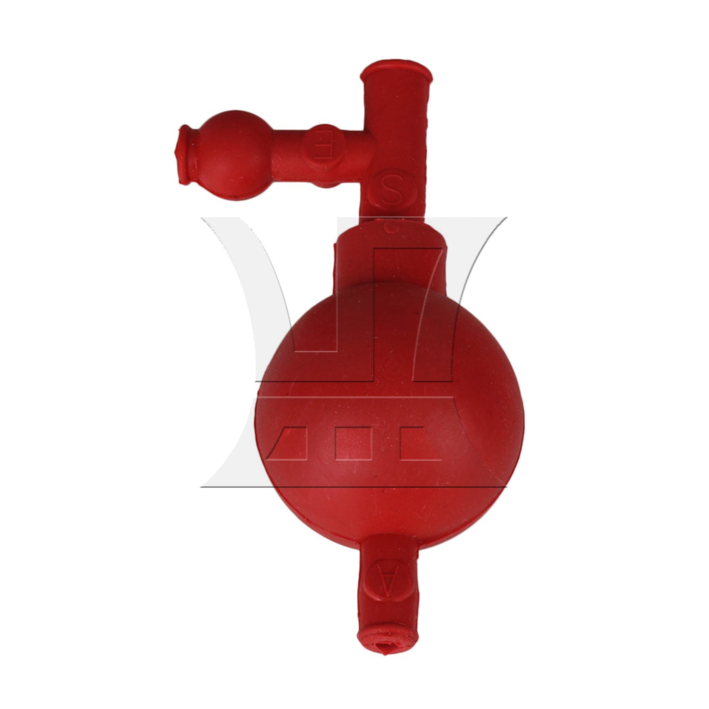 BQLZR Red Three Valve Chemistry Labware Ball Rubber Pipette Filling Bulb