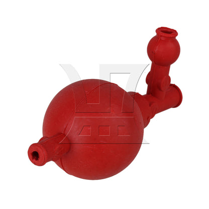 BQLZR Red Three Valve Chemistry Labware Ball Rubber Pipette Filling Bulb