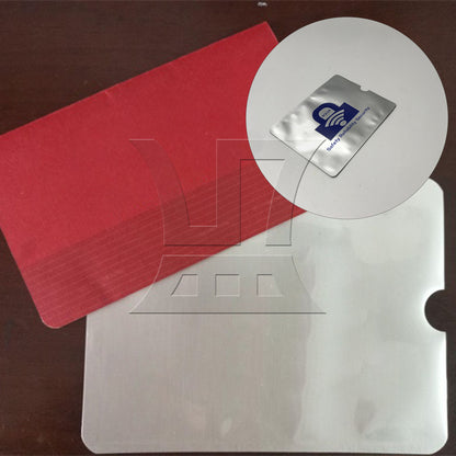 BQLZR  134x105mm RFID Secure Sleeves Passport Holder Blocking Silver