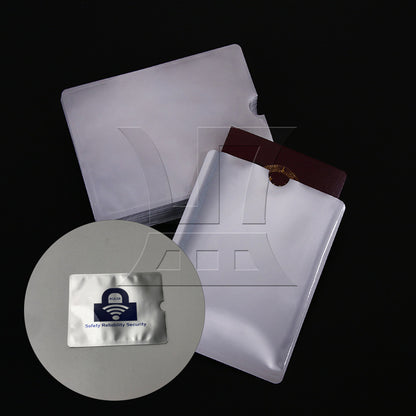 BQLZR  134x105mm RFID Secure Sleeves Passport Holder Blocking Silver