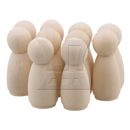 BQLZR  Decorative Wooden Doll Bodies Arts Craft Angel Doll Female 35x14mm
